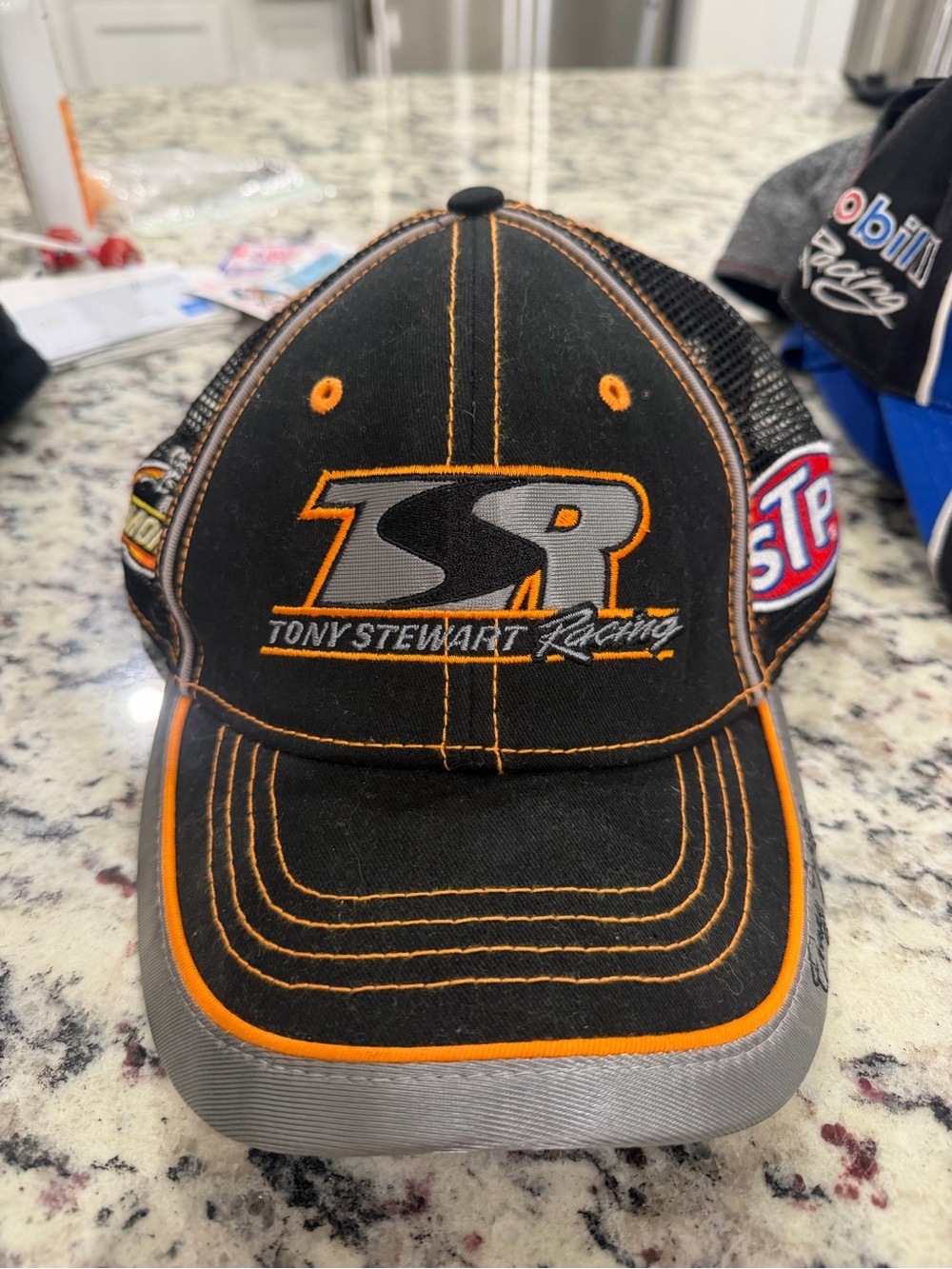 Black & Orange Logo Trucker Hat